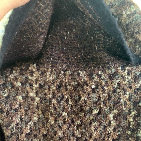 Vintage🧚♀️Brown Susan Bristol wool blend knitted cardigan Size L - Picture 7 of 11